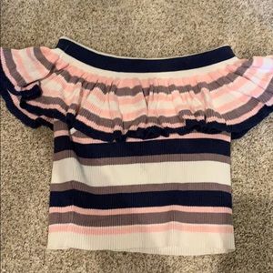 Off the shoulder crop top